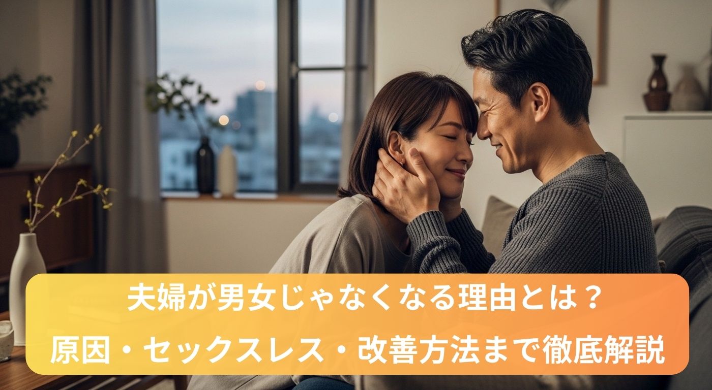 夫婦が男女じゃなくなる理由とは？原因・セックスレス・改善方法まで徹底解説