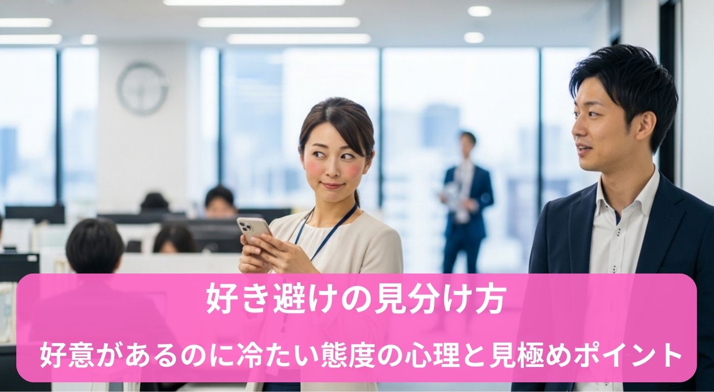 好き避けの見分け方｜好意があるのに冷たい態度の心理と見極めポイント