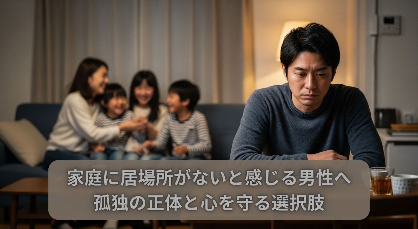 家庭に居場所がないと感じる男性へ｜孤独の正体と心を守る選択肢