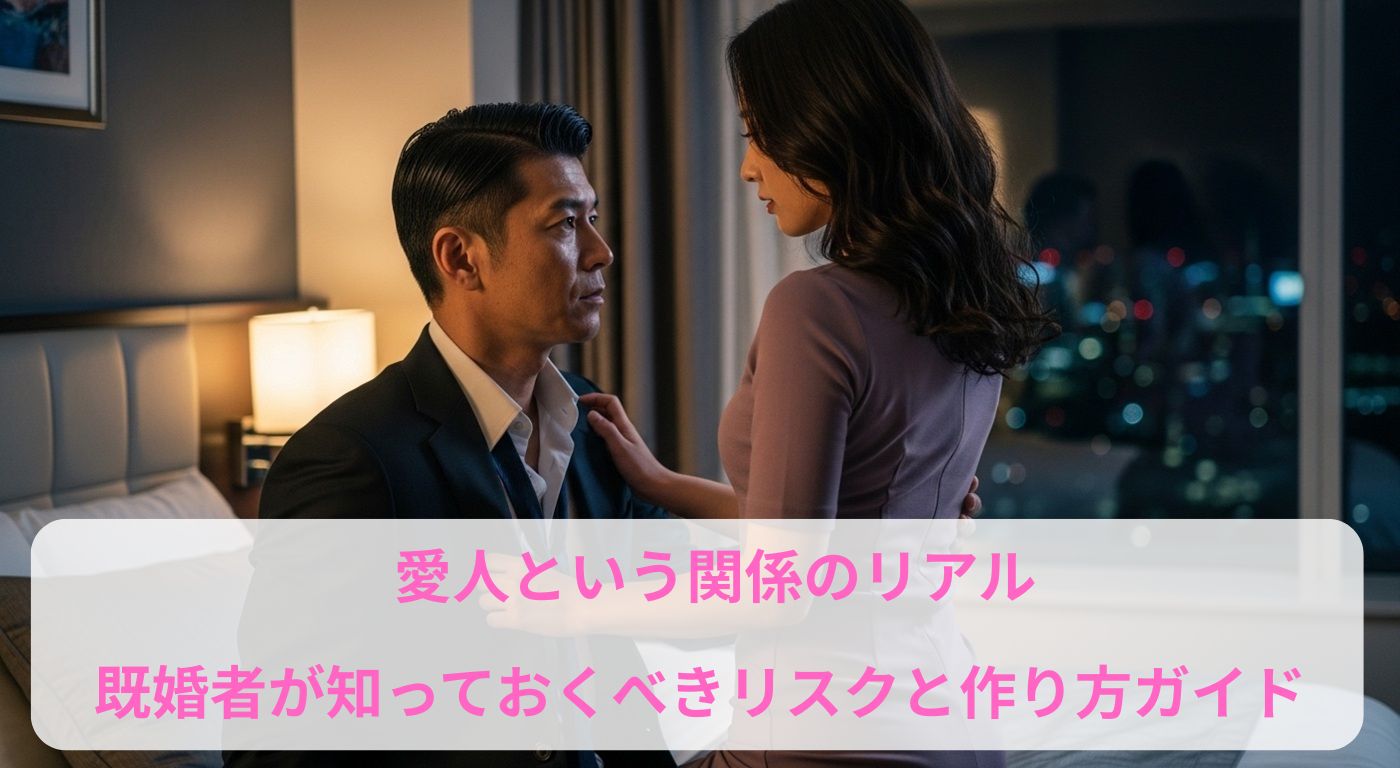 愛人という関係のリアル｜既婚者が知っておくべきリスクと作り方ガイド