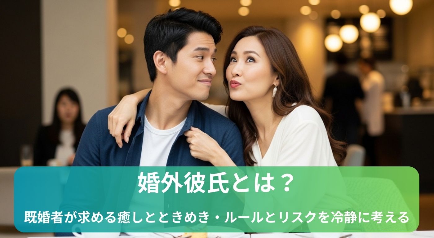 婚外彼氏とは？既婚者が求める癒しとときめき・ルールとリスクを冷静に考える