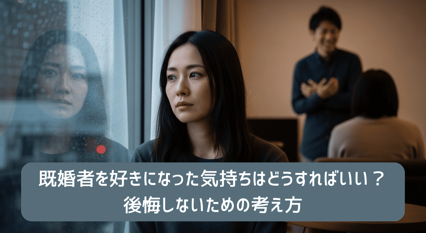 既婚者を好きになった気持ちはどうすればいい？後悔しないための考え方