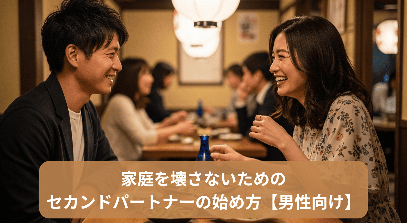 家庭を壊さないためのセカンドパートナーの始め方【男性向け】