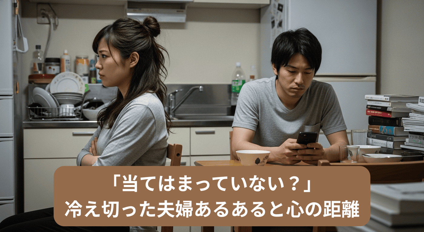 「当てはまっていない？」冷え切った夫婦あるあると心の距離