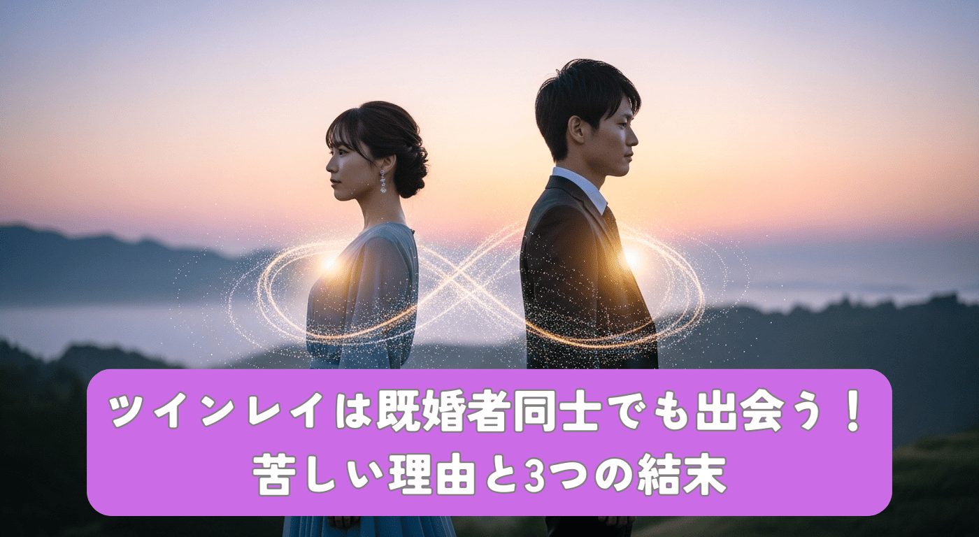 ツインレイは既婚者同士でも出会う！苦しい理由と3つの結末