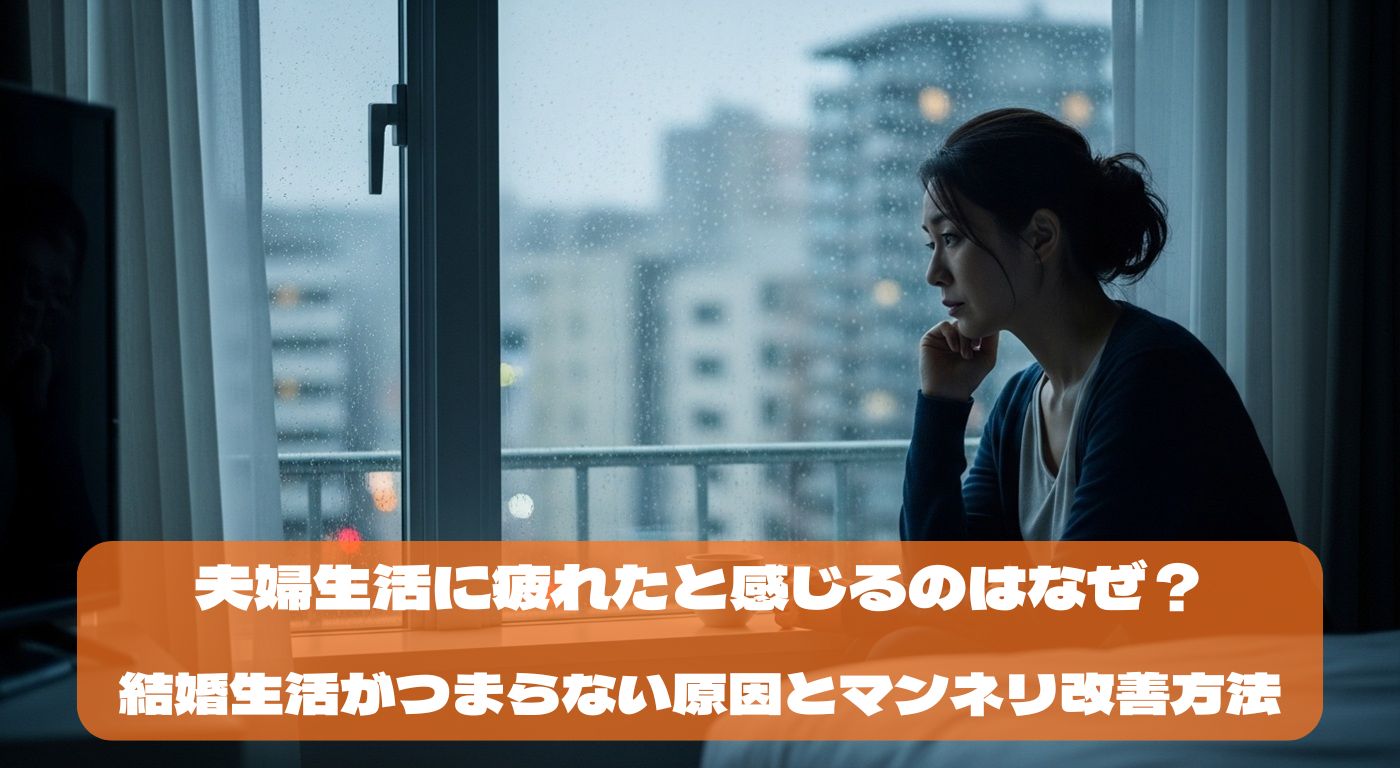 夫婦生活に疲れたと感じるのはなぜ？結婚生活がつまらない原因とマンネリ改善方法