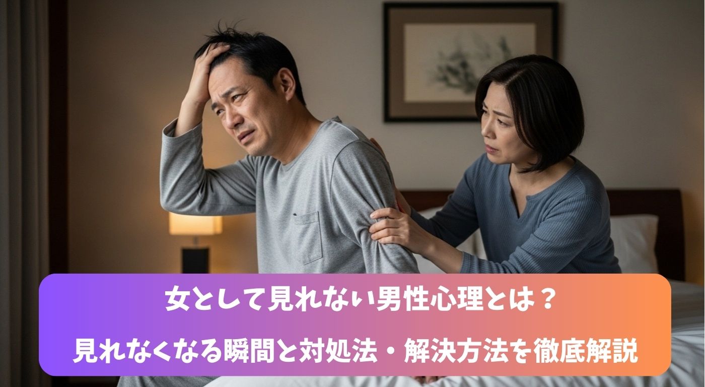 女として見れない男性心理とは？見れなくなる瞬間と対処法・解決方法を徹底解説