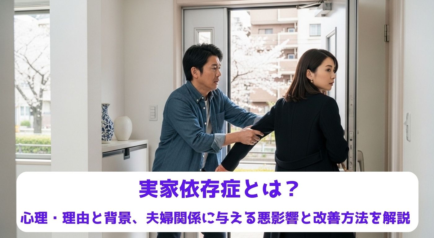実家依存症とは？心理・理由と背景、夫婦関係に与える悪影響と改善方法を解説