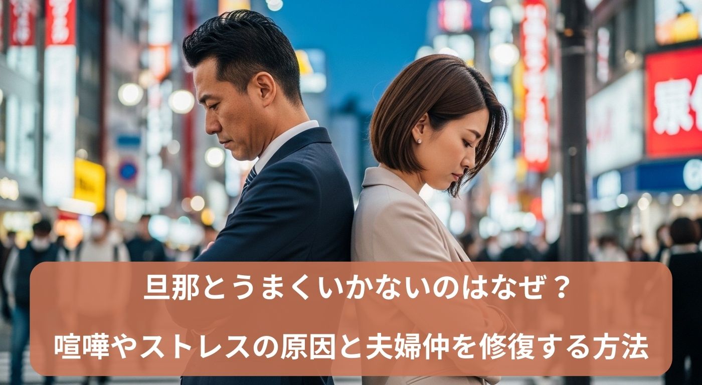 旦那とうまくいかないのはなぜ？喧嘩やストレスの原因と夫婦仲を修復する方法