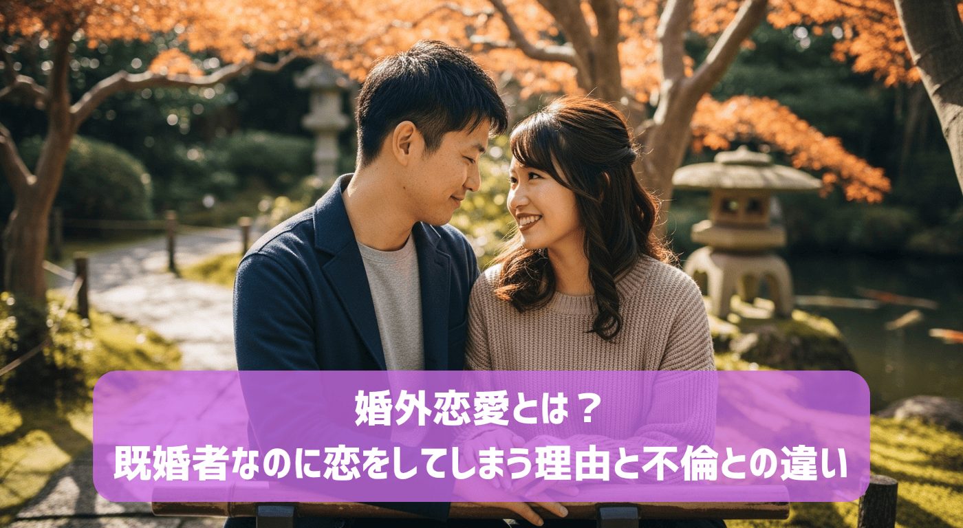 婚外恋愛とは？既婚者なのに恋をしてしまう理由と不倫との違い