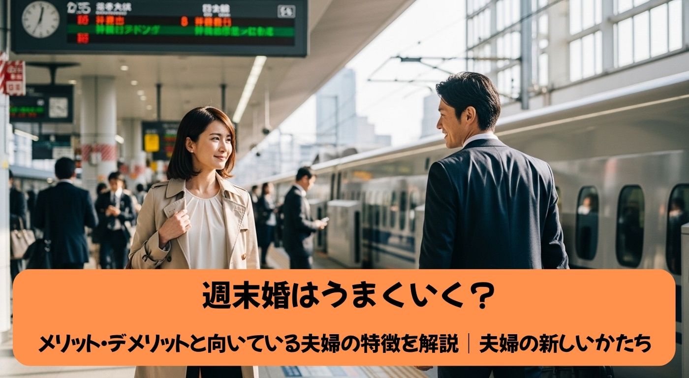 週末婚はうまくいく？メリット・デメリットと向いている夫婦の特徴を解説｜夫婦の新しいかたち