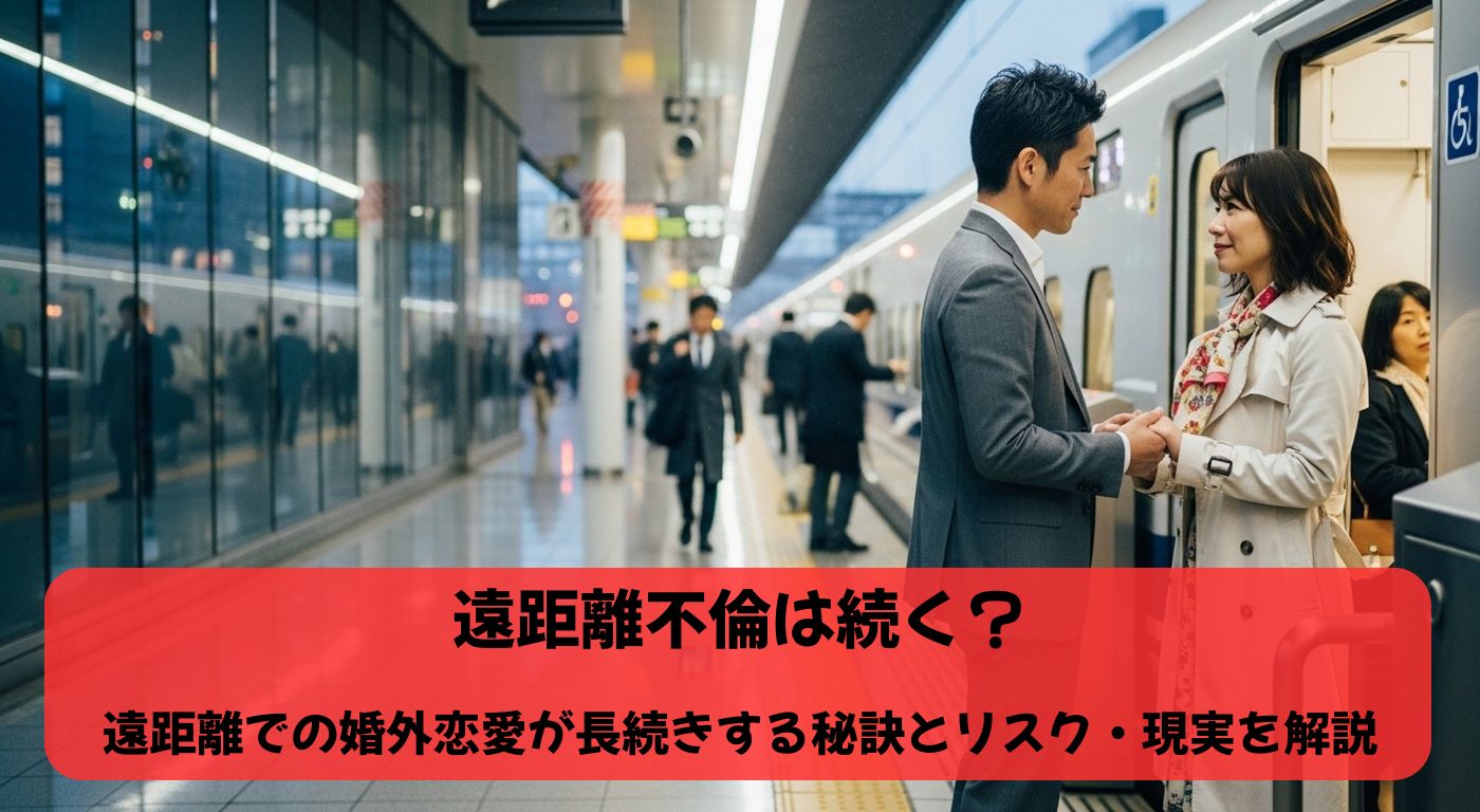 遠距離不倫は続く？遠距離での婚外恋愛が長続きする秘訣とリスク・現実を解説