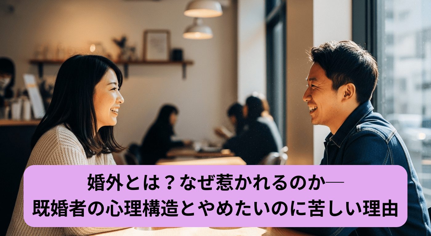 婚外とは？なぜ惹かれるのか─既婚者の心理構造とやめたいのに苦しい理由