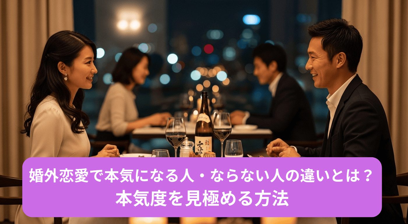 婚外恋愛で本気になる人・ならない人の違いとは？本気度を見極める方法