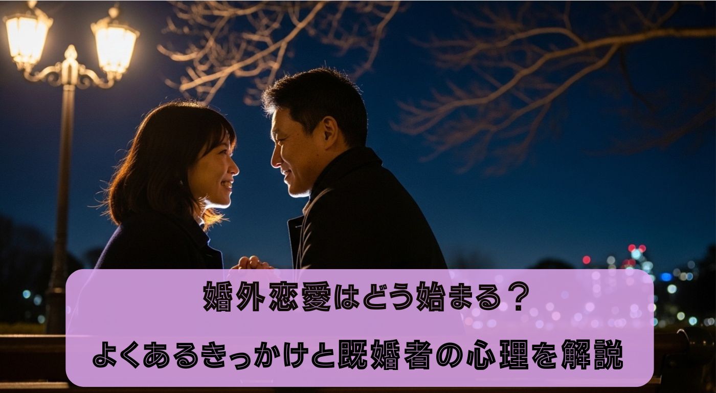 婚外恋愛はどう始まる？よくあるきっかけと既婚者の心理を解説