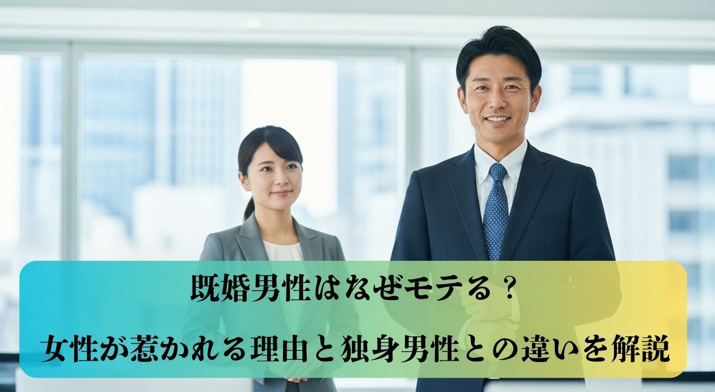 既婚男性はなぜモテる？女性が惹かれる理由と独身男性との違いを解説