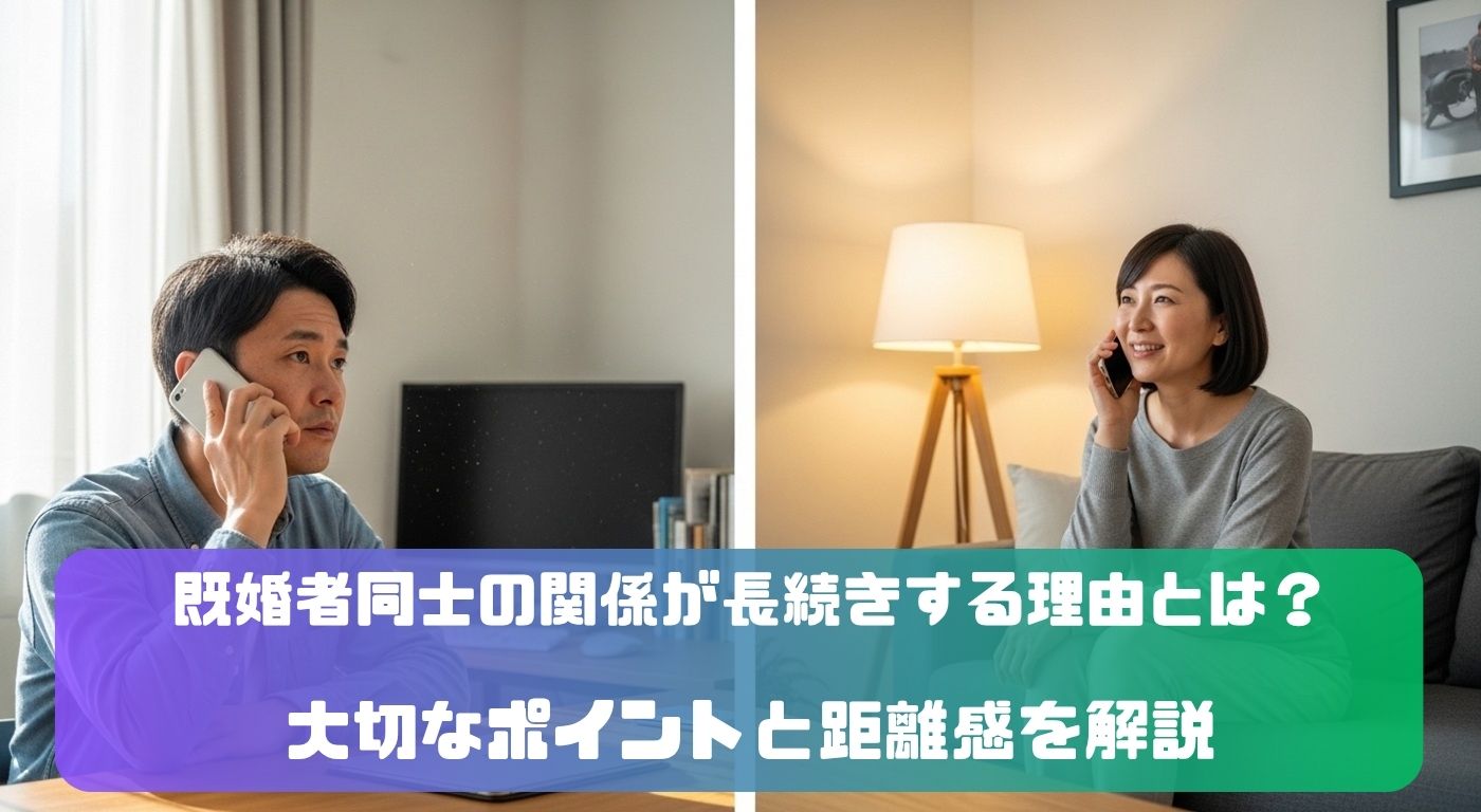 既婚者同士の関係が長続きする理由とは？大切なポイントと距離感を解説