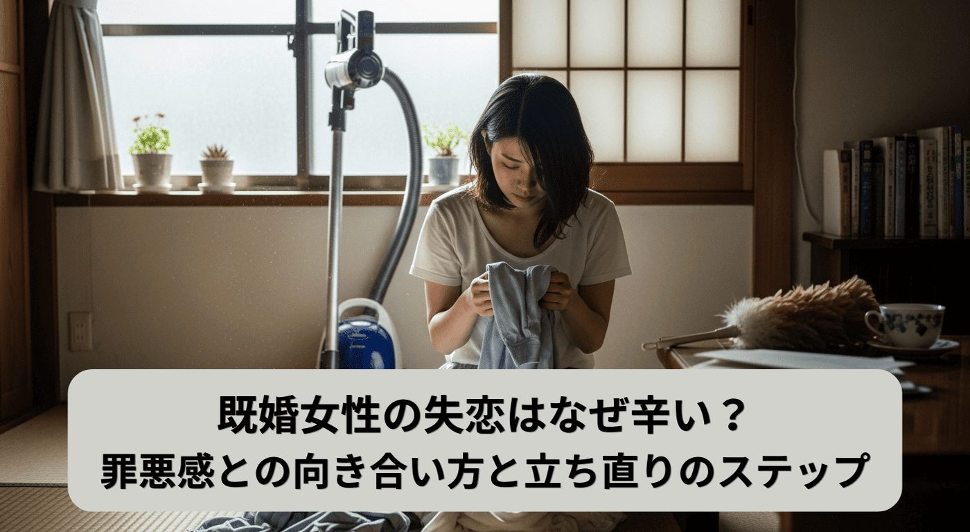 既婚女性の失恋はなぜ辛い？罪悪感との向き合い方と立ち直りのステップ