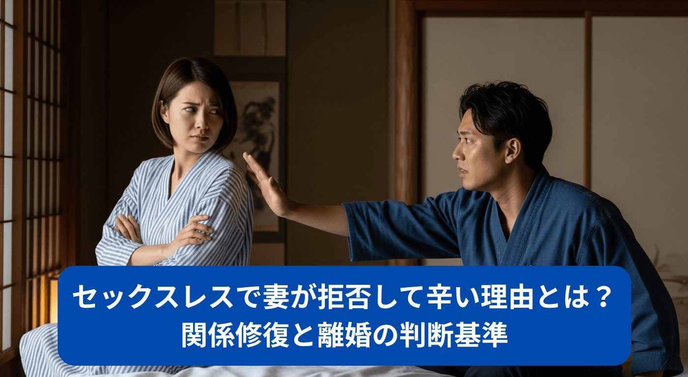 セックスレスで妻が拒否して辛い理由とは？関係修復と離婚の判断基準