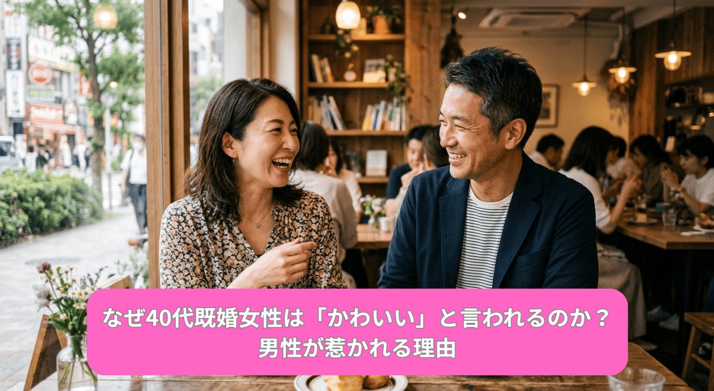 なぜ40代既婚女性は「かわいい」と言われるのか？男性が惹かれる理由
