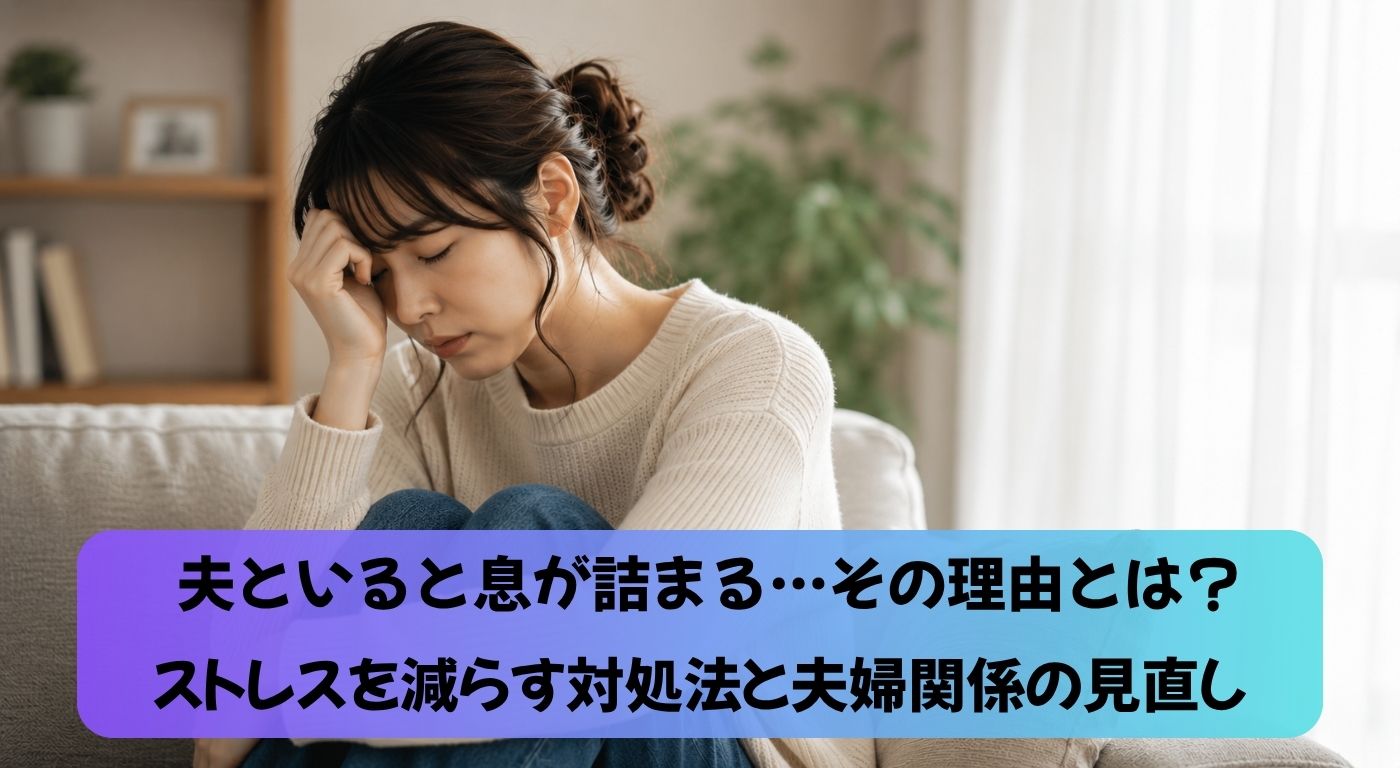 夫といると息が詰まる…その理由とは？ストレスを減らす対処法と夫婦関係の見直し方