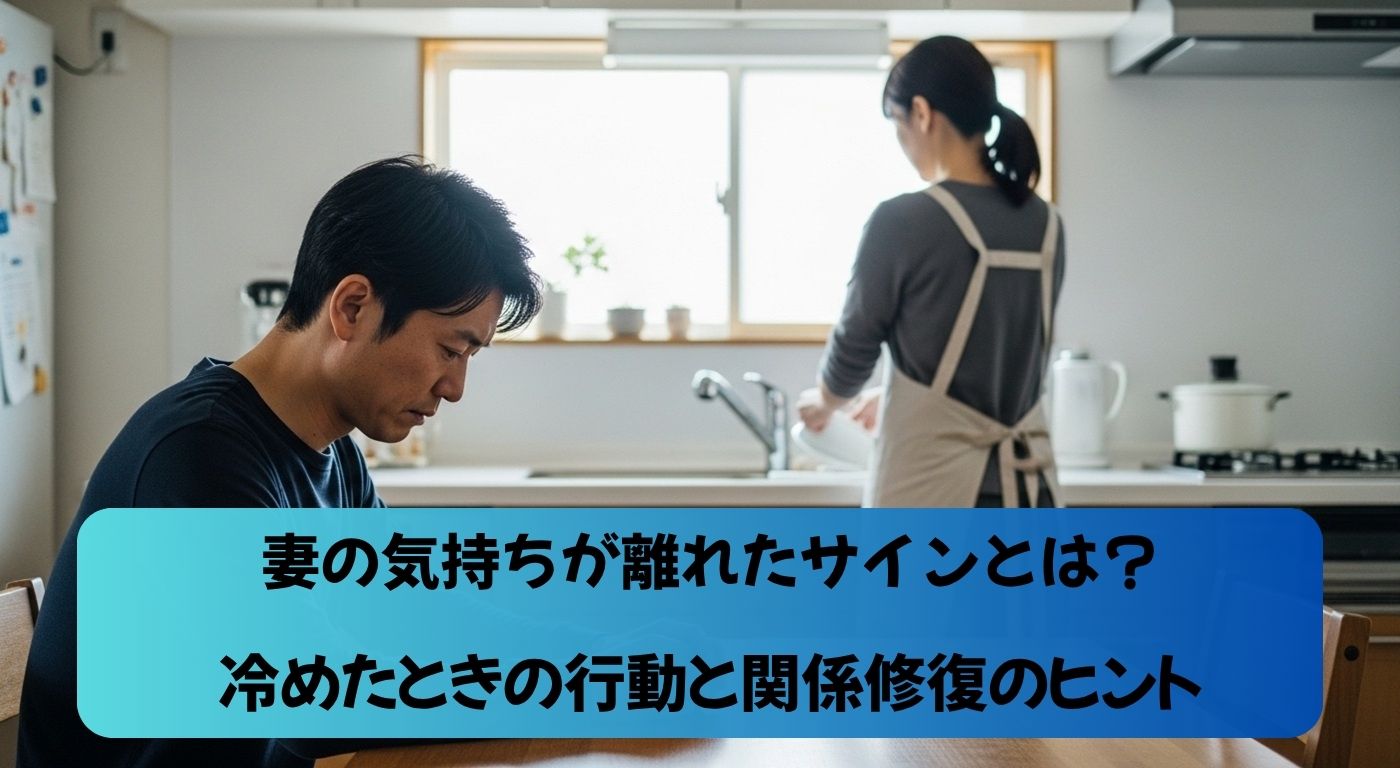 妻の気持ちが離れたサインとは？冷めたときの行動と関係修復のヒント