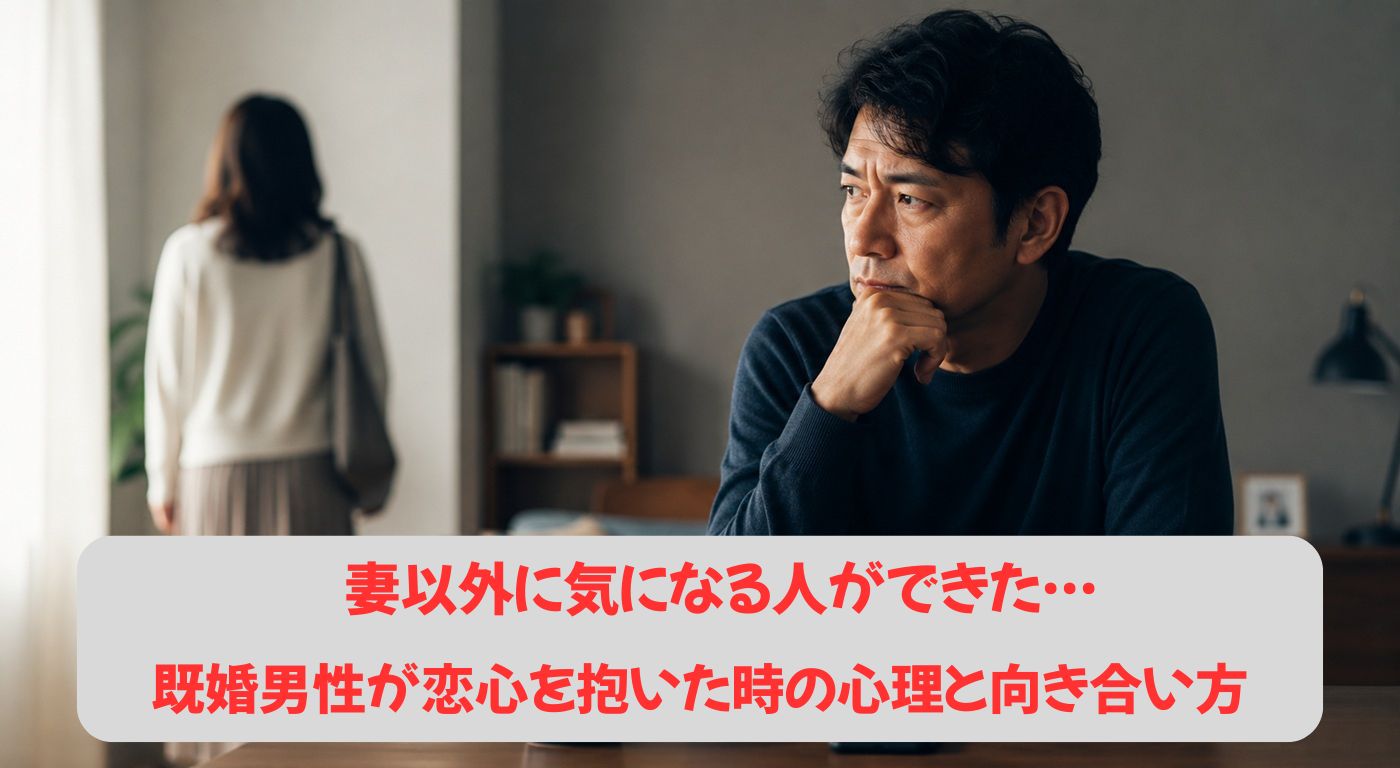 妻以外に気になる人ができた…既婚男性が恋心を抱いた時の心理と向き合い方