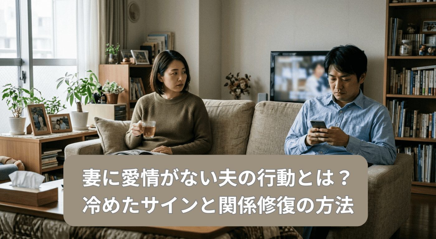 妻に愛情がない夫の行動とは？冷めたサインと関係修復の方法
