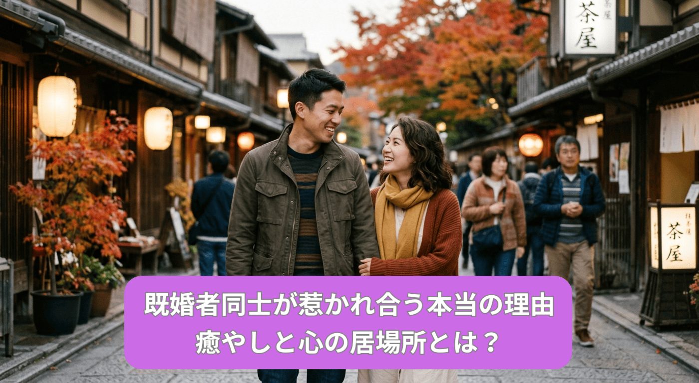 既婚者同士が惹かれ合う本当の理由｜癒やしと心の居場所とは？
