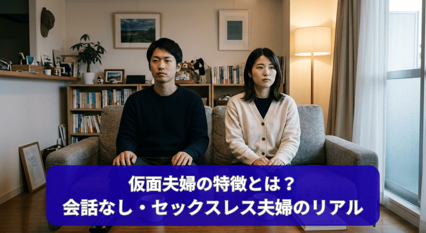 仮面夫婦の特徴とは？会話なし・セックスレス夫婦のリアル
