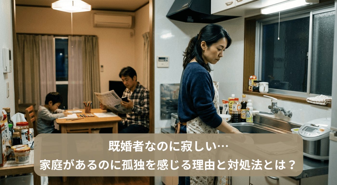 既婚者なのに寂しい…家庭があるのに孤独を感じる理由と対処法とは？