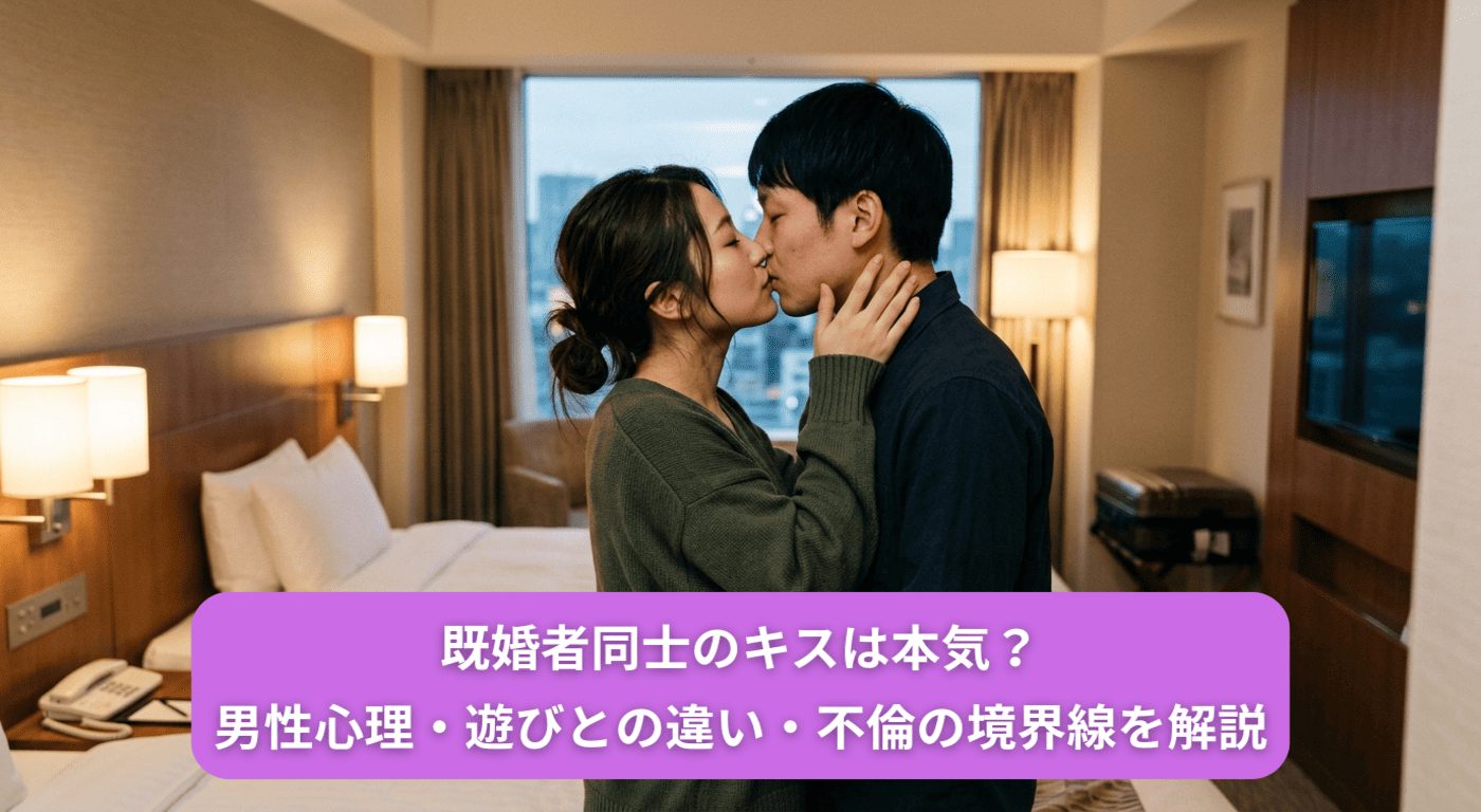 既婚者同士のキスは本気？男性心理・遊びとの違い・不倫の境界線を解説