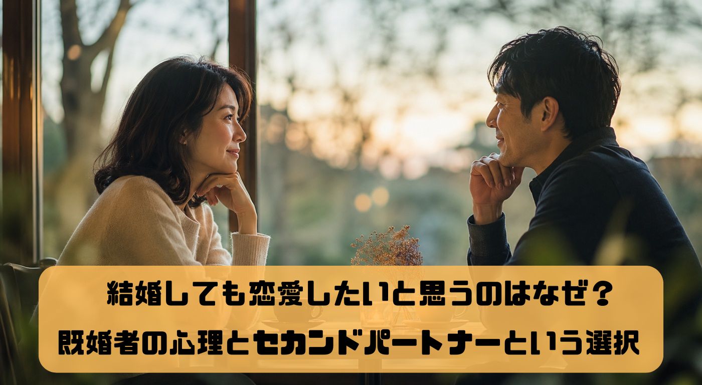 結婚しても恋愛したいと思うのはなぜ？既婚者の心理とセカンドパートナーという選択