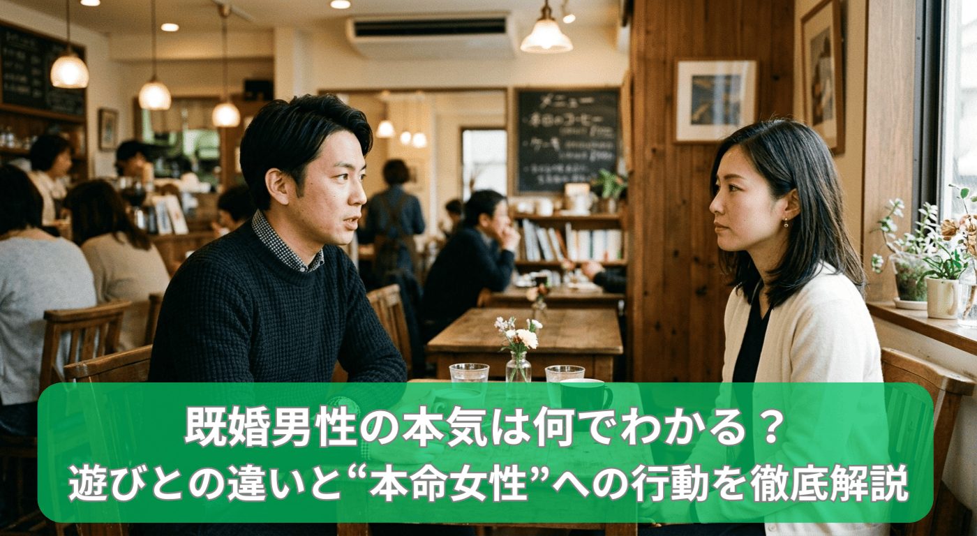 既婚男性の本気は何でわかる？遊びとの違いと“本命女性”への行動を徹底解説