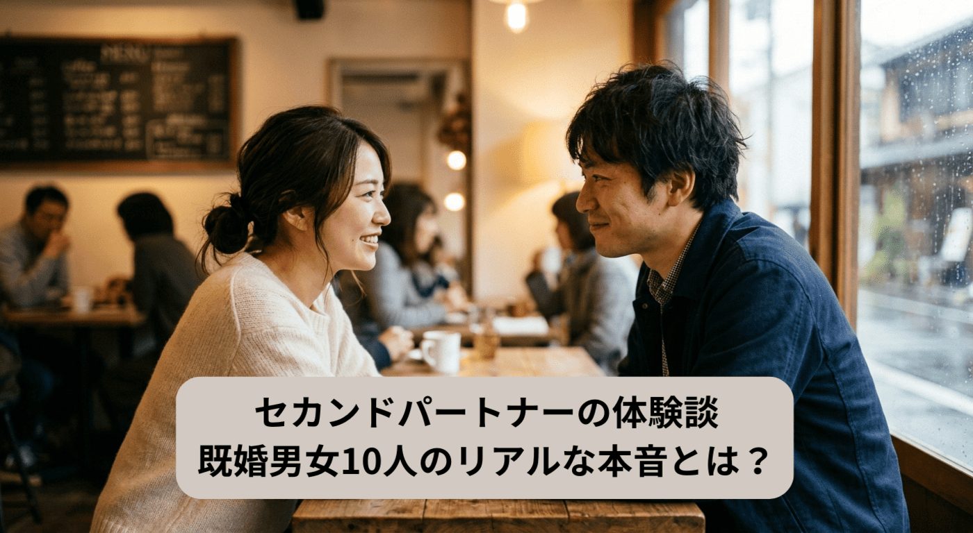 セカンドパートナーの体験談｜既婚男女10人のリアルな本音とは？