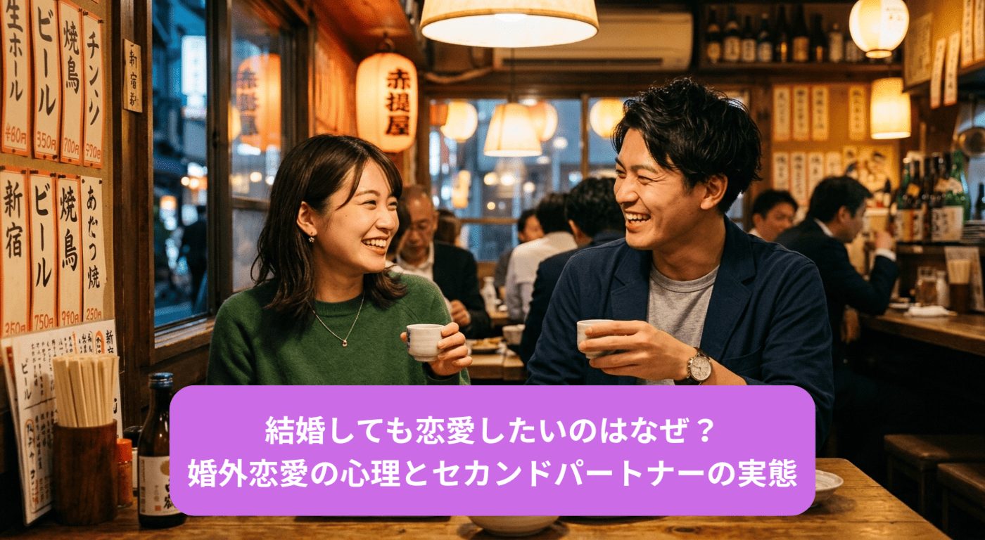 結婚しても恋愛したいのはなぜ？婚外恋愛の心理とセカンドパートナーの実態