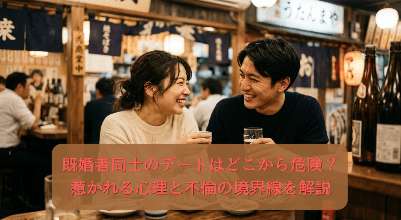 既婚者同士のデートはどこから危険？惹かれる心理と不倫の境界線を解説