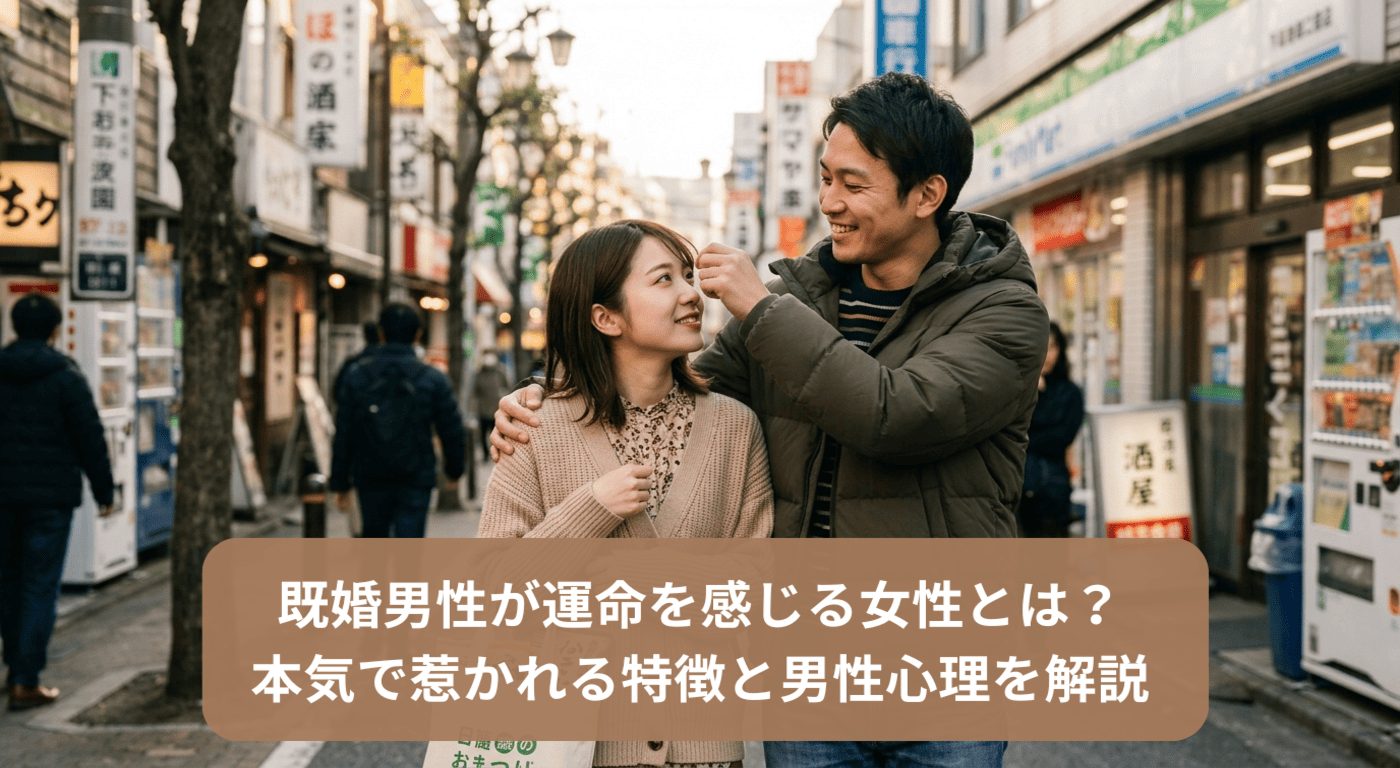 既婚男性が運命を感じる女性とは？本気で惹かれる特徴と男性心理を解説
