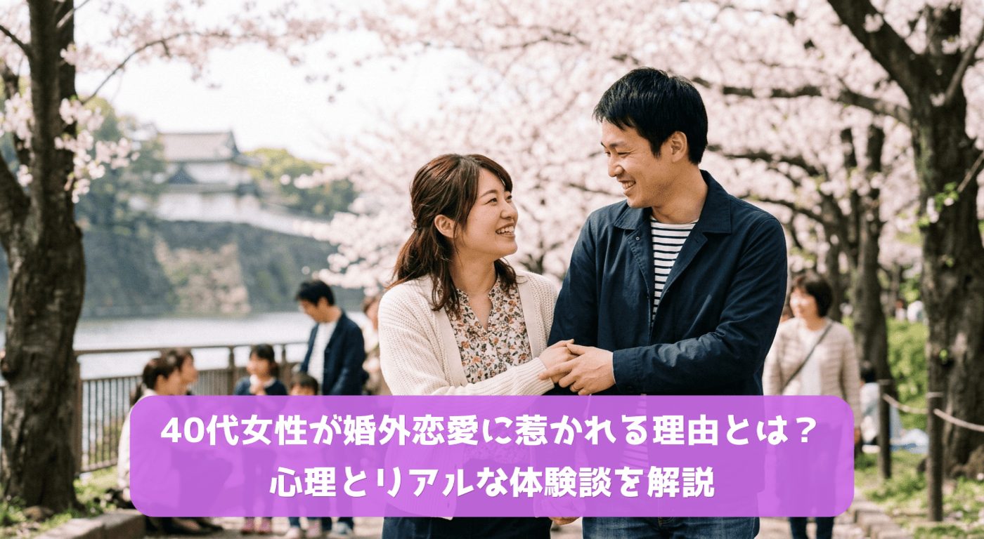 40代女性が婚外恋愛に惹かれる理由とは？心理とリアルな体験談を解説