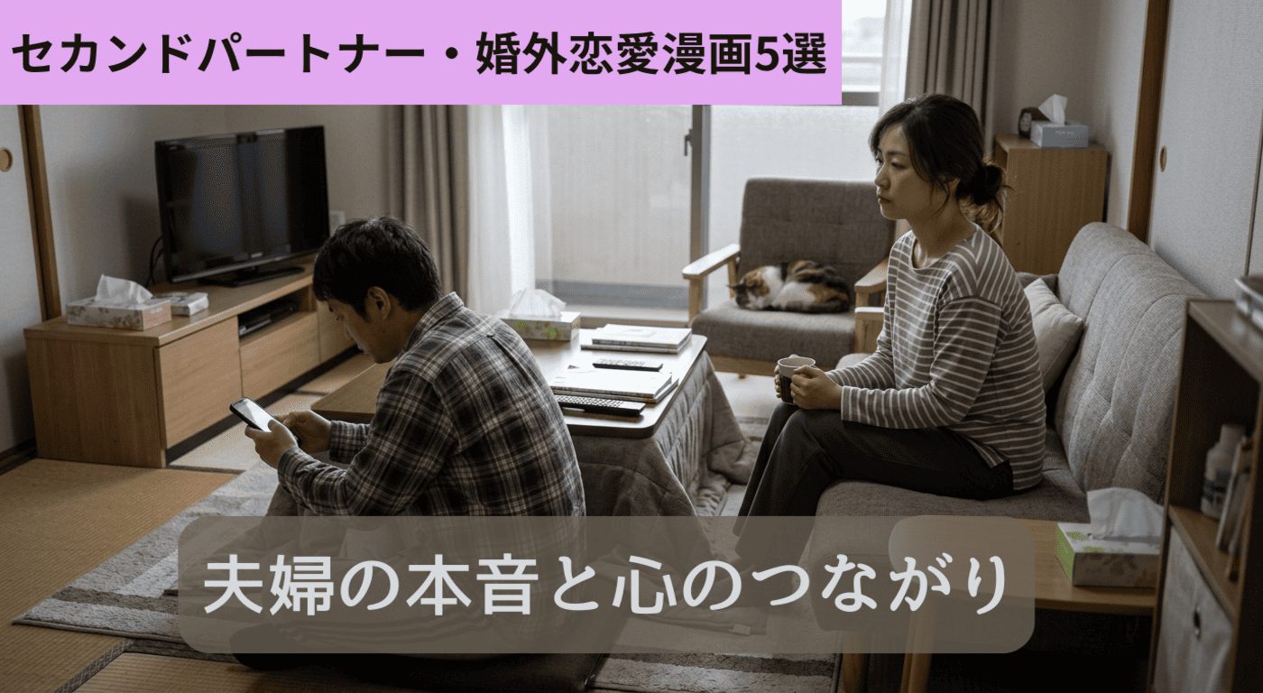 セカンドパートナー・婚外恋愛漫画5選｜夫婦の本音と心のつながりを描いた作品