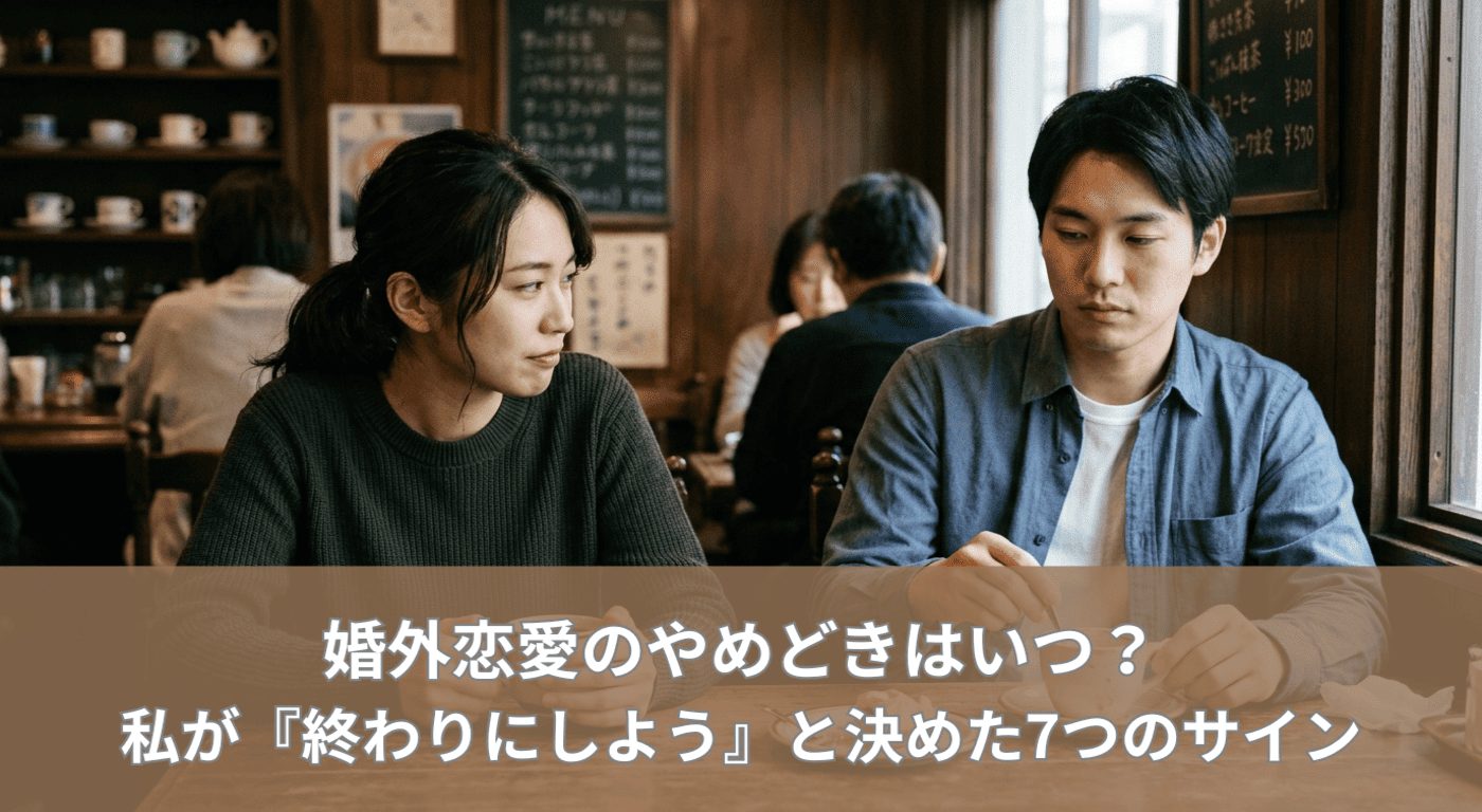 婚外恋愛のやめどきはいつ？私が『終わりにしよう』と決めた7つのサイン