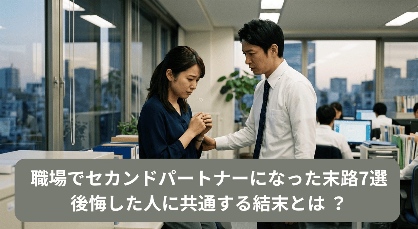 職場でセカンドパートナーになった末路7選｜後悔した人に共通する結末とは ？